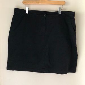 Ellos black chino skort